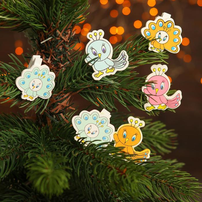 Набор декоративных прищепок «Птички» 1×12×13 см
Набор декоративных прищепок «Птички» 1×12×13 см