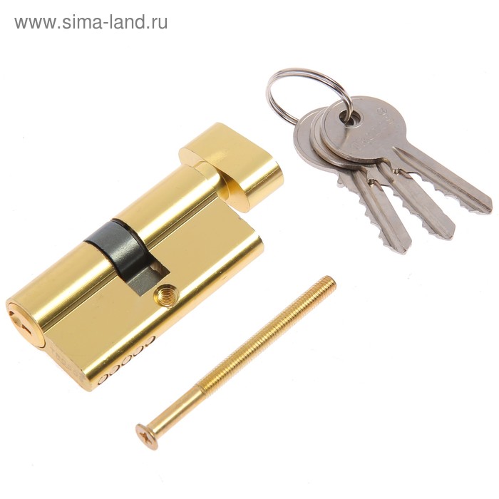 Цилиндровый механизм, алюминиевый ЦМ 60(30/30)-3K PB, английский ключ, 33*17*70 мм, цвет зол 46471 
Цилиндровый механизм, алюминиевый ЦМ 60(30/30)-3K PB, английский ключ, 33*17*70 мм, цвет зол 46471