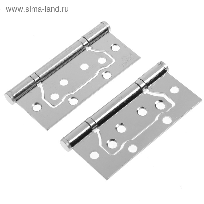 Петля дверная ASSOL light, 100х75х2 мм, без врезки, цвет блестящий никель
Петля дверная ASSOL light, 100х75х2 мм, без врезки, цвет блестящий никель