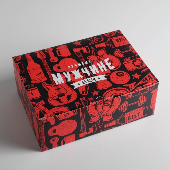 фото Коробка‒пенал «лучшему мужчине», 26 × 19 × 10 см дарите счастье