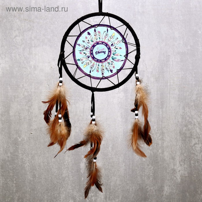 Ловец снов "Разноцветные перья" d=20 см
Ловец снов "Разноцветные перья" d=20 см