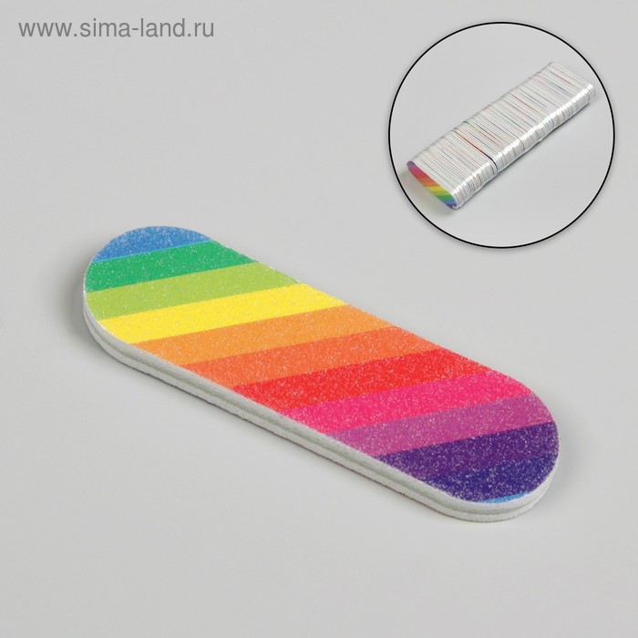 Пилка-наждак «Радуга», абразивность 180/180, 6 см, фасовка 50 шт
Пилка-наждак «Радуга», абразивность 180/180, 6 см, фасовка 50 шт