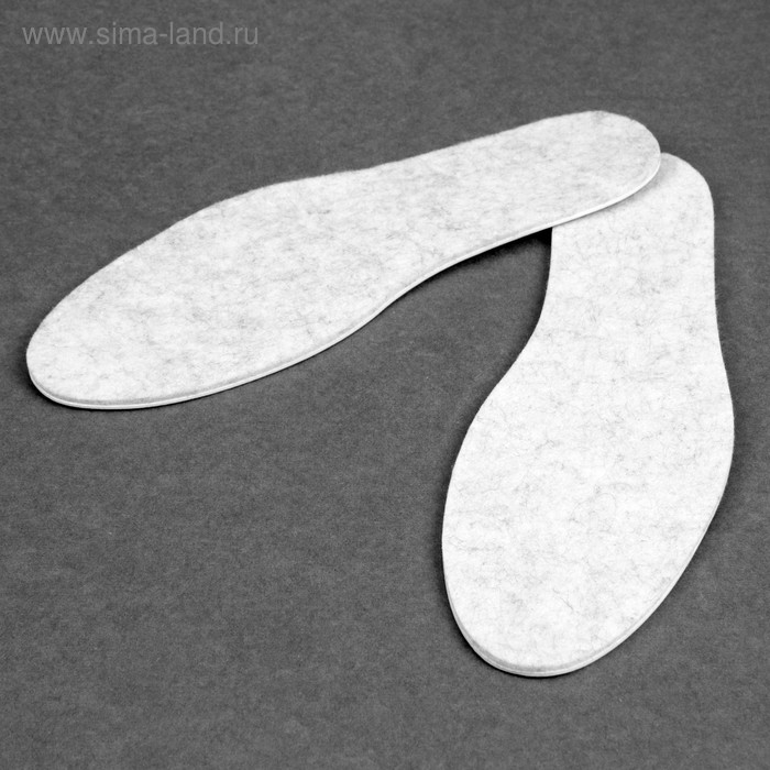 фото Стельки для обуви, универсальные, трёхслойные, 34-49 р-р, пара, цвет серый onlitop