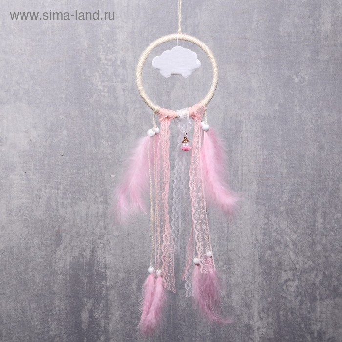 Ловец снов "Облачко" d=10 см МИКС 34 см
Ловец снов "Облачко" d=10 см МИКС 34 см