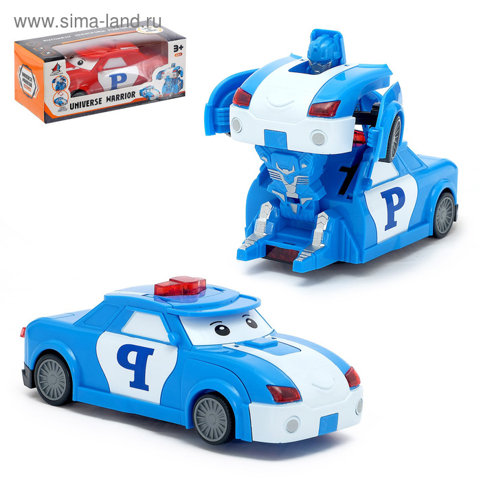 Робот «Полицейский», трансформируется, световые и звуковые эффекты, работает от батареек, МИКС
Робот «Полицейский», трансформируется, световые и звуковые эффекты, работает от батареек, МИКС