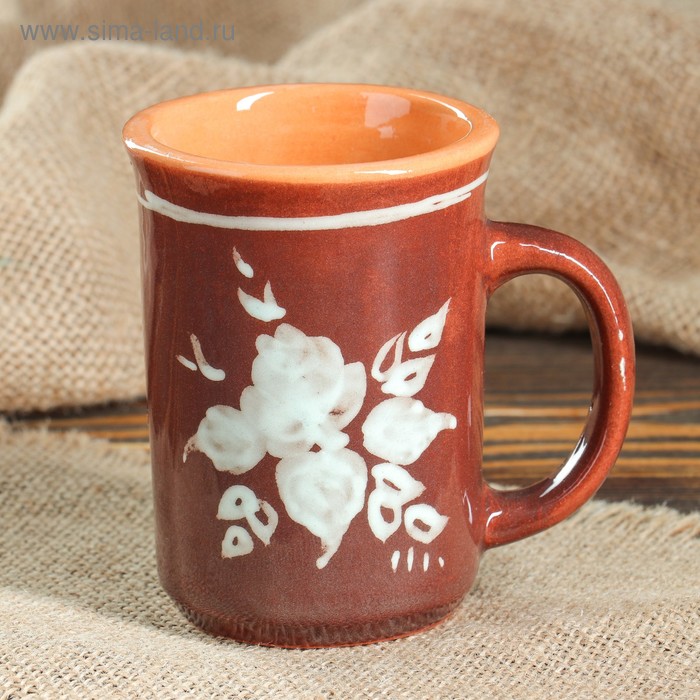 Кружка "Цветок", гончарная, 0.2 л
Кружка "Цветок", гончарная, 0.2 л