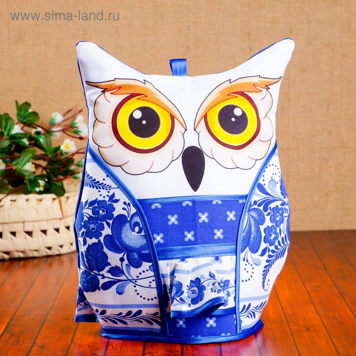 Грелка на чайник «Сова», гжель, 31,5 х 26,5 см 
Грелка на чайник «Сова», гжель, 31,5 х 26,5 см