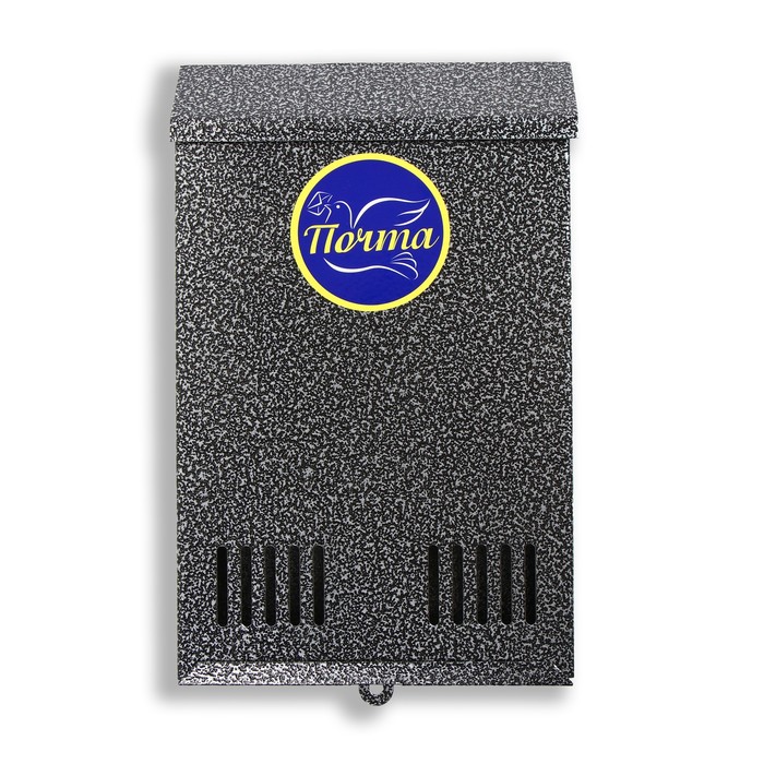 фото Ящик почтовый без замка (с петлёй), вертикальный, серебристый