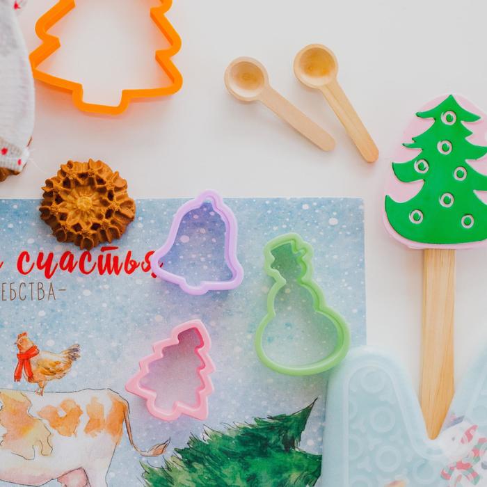 фото Ложка для специй, 7,5 см, цвет молочный