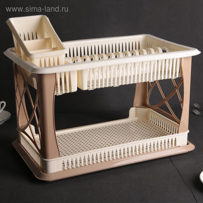 Сушилка для посуды 2-х ярусная Giaretti Giaretti Bono, 49,5×28×33,5 см, цвет кремовый
Сушилка для посуды 2-х ярусная Giaretti Giaretti Bono, 49,5×28×33,5 см, цвет кремовый