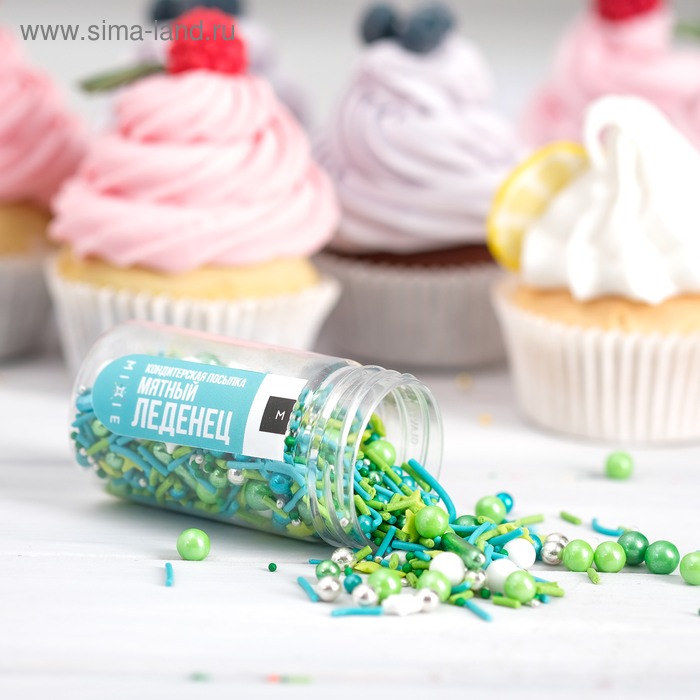 Посыпка кондитерская MIXIE «Мятный леденец», 50 г
Посыпка кондитерская MIXIE «Мятный леденец», 50 г