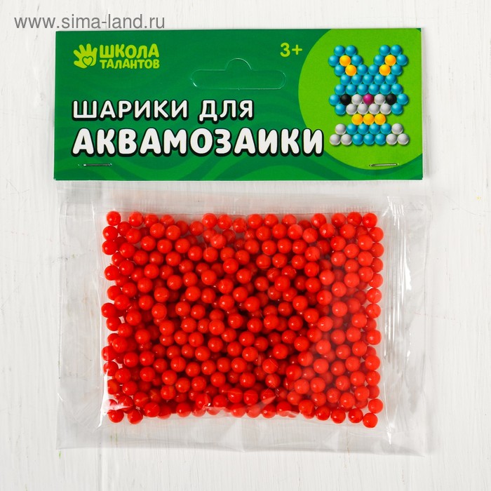Шарики для аквамозаики, набор 500 шт, цвет красный
Шарики для аквамозаики, набор 500 шт, цвет красный
