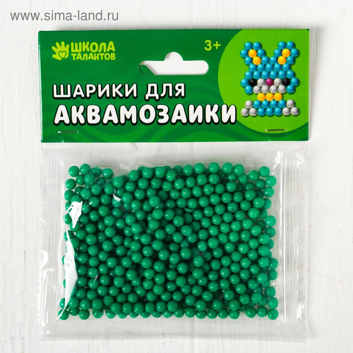 Шарики для аквамозаики, набор 500 шт, цвет темно-зеленый
Шарики для аквамозаики, набор 500 шт, цвет темно-зеленый