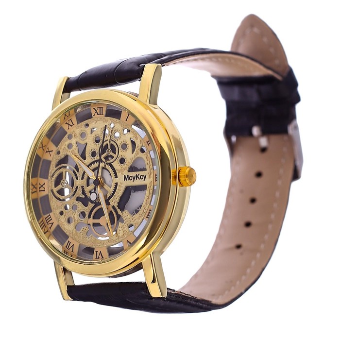 фото Часы наручные кварцевые мужские "осборн", ремешок экокожа, микс