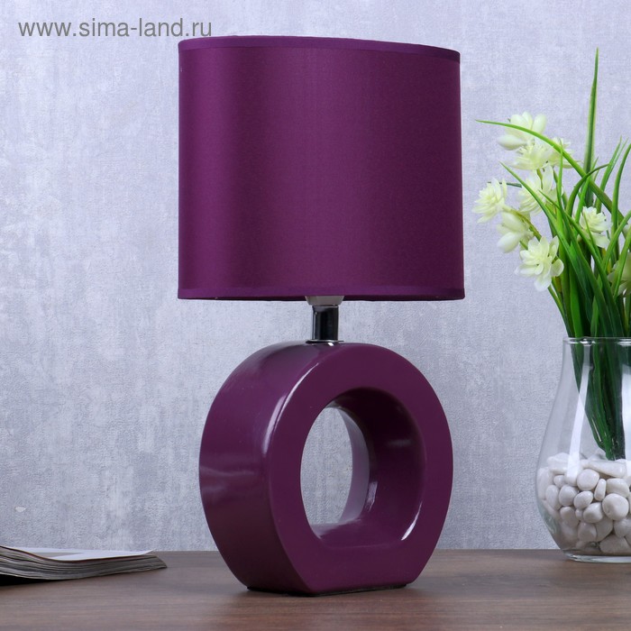 Настольная лампа "Софи" 1x40Вт E14 сиреневый 18х11х30см
Настольная лампа "Софи" 1x40Вт E14 сиреневый 18х11х30см