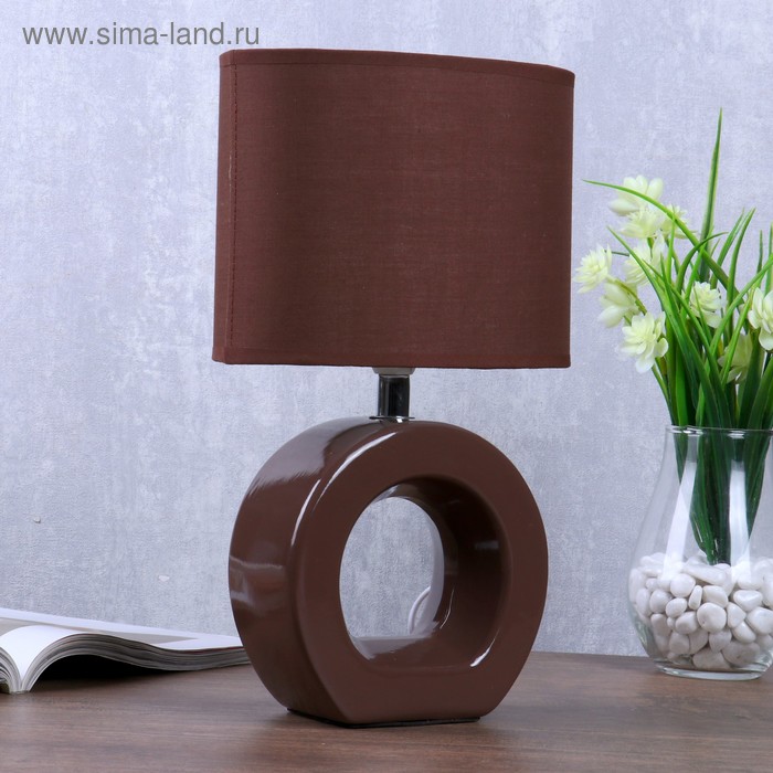 Настольная лампа "Софи" 1x40Вт E14 коричневый 18х11х30см
Настольная лампа "Софи" 1x40Вт E14 коричневый 18х11х30см