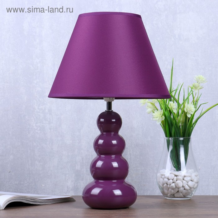 Настольная лампа "Кристина" 1x40Вт E14 сиреневый 27х27х40см
Настольная лампа "Кристина" 1x40Вт E14 сиреневый 27х27х40см