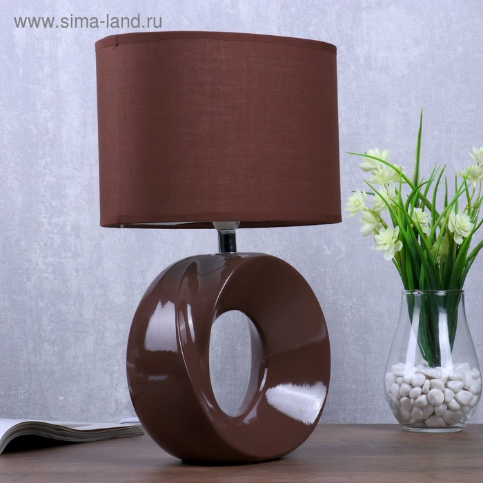 Настольная лампа "Элегант" 1x40Вт E14 коричневый 15х25х34 см
Настольная лампа "Элегант" 1x40Вт E14 коричневый 15х25х34 см