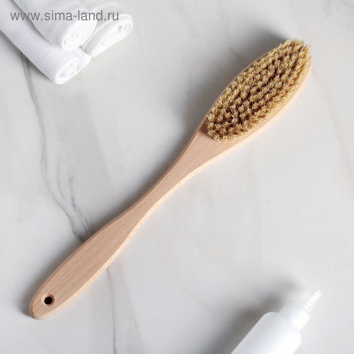 Щётка для сухого массажа Доляна, с ручкой, натуральная щетина
Щётка для сухого массажа Доляна, с ручкой, натуральная щетина