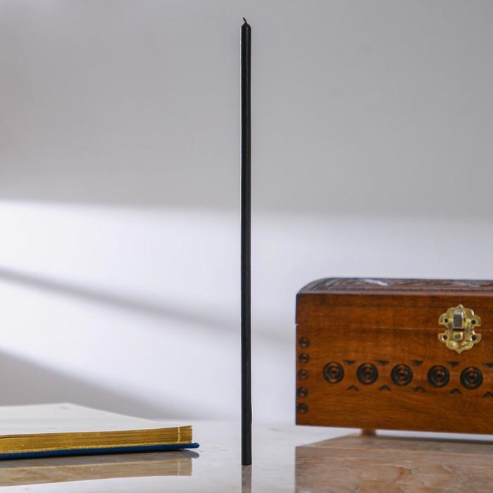 Свечи восковые одночасовые, 5 шт, 0,5×15 см, цвет чёрный
Свечи восковые одночасовые, 5 шт, 0,5×15 см, цвет чёрный