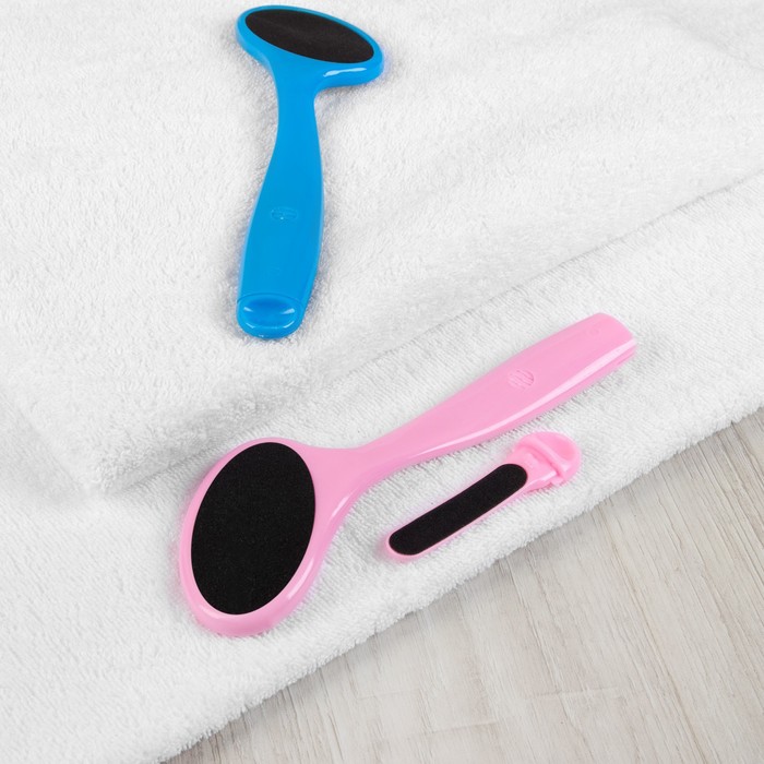 Тёрка для ног, наждачная, двусторонняя, с пилкой, 22 см, цвет МИКС
Тёрка для ног, наждачная, двусторонняя, с пилкой, 22 см, цвет МИКС