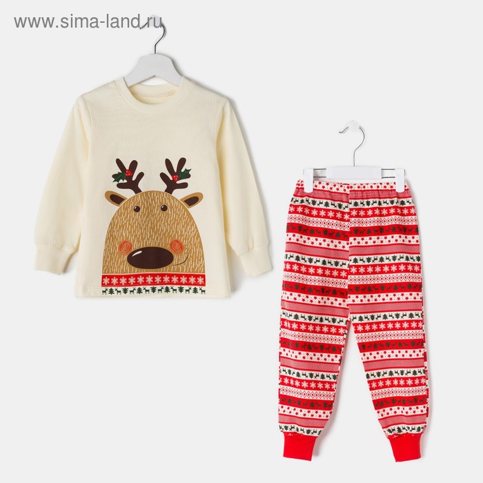 Пижама детская, цвет бежевый/красный, рост 116 см (60)
Пижама детская, цвет бежевый/красный, рост 116 см (60)