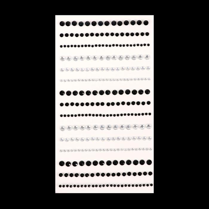 Стразы для декора, на клеевой основе, цвет серебристый/чёрный
Стразы для декора, на клеевой основе, цвет серебристый/чёрный