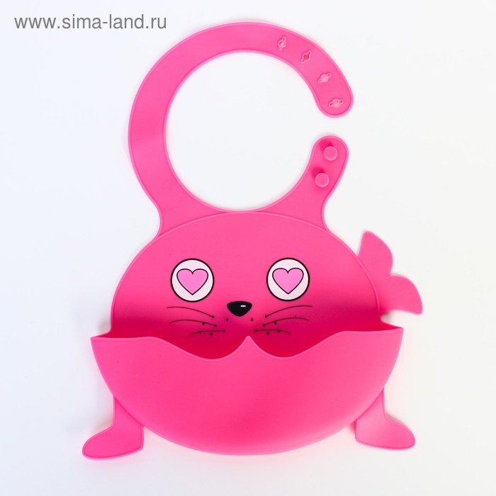 Нагрудник силиконовый «Морской котик», цвет розовый
Нагрудник силиконовый «Морской котик», цвет розовый