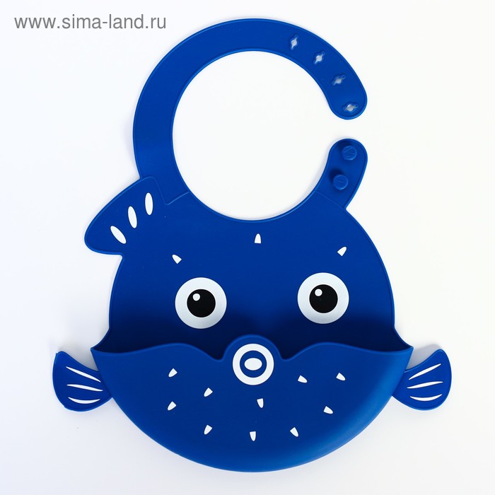 Нагрудник силиконовый «Рыбка», цвет синий
Нагрудник силиконовый «Рыбка», цвет синий