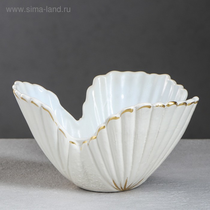 Конфетница "Ракушка", золотистый декор, 13 см, 1 л, микс
Конфетница "Ракушка", золотистый декор, 13 см, 1 л, микс