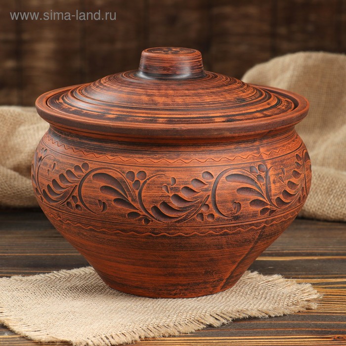 Супница, красная глина, 2.5 л
Супница, красная глина, 2.5 л