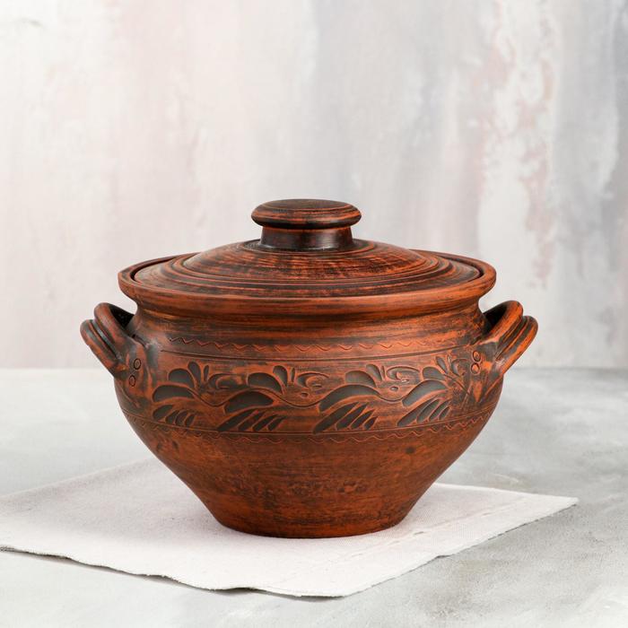 Супница, с ручками, декор, красная глина, 2.5 л
Супница, с ручками, декор, красная глина, 2.5 л