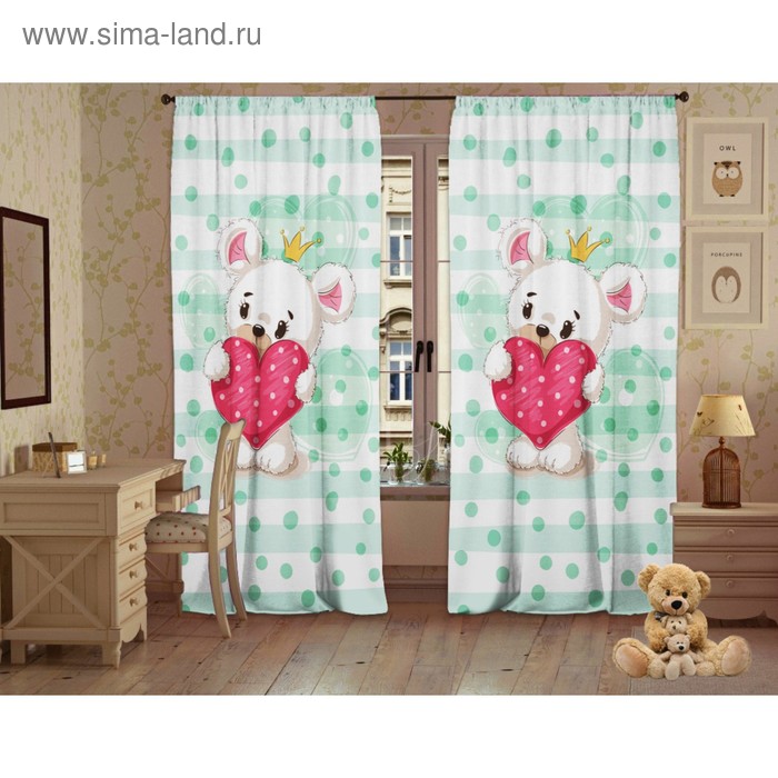 Комплект штор Малыш зеленый, 147х267 +/- 3см 2шт, габардин, п/э100%
Комплект штор Малыш зеленый, 147х267 +/- 3см 2шт, габардин, п/э100%