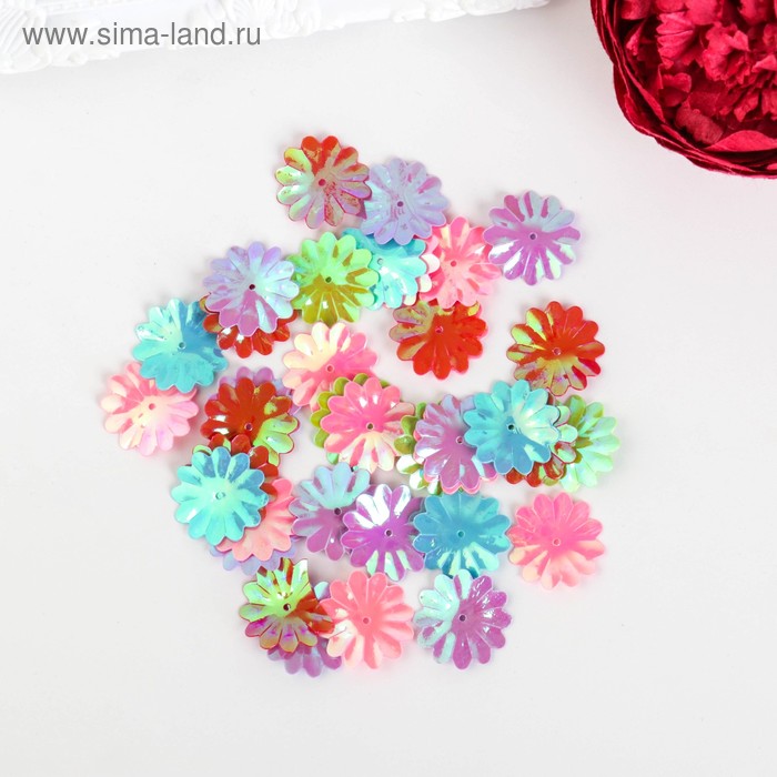 Пайетки для творчества "Цветы", яркие, микс, 22 мм, набор 20 гр
Пайетки для творчества "Цветы", яркие, микс, 22 мм, набор 20 гр