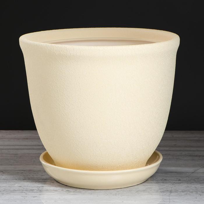 Горшок для цветов "Глория", шёлк, бежевый, 14 л
Горшок для цветов "Глория", шёлк, бежевый, 14 л