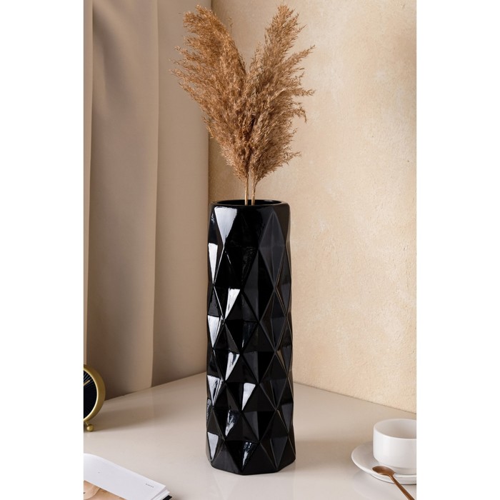 Ваза керамическая "Поли", настольная, чёрная, глазурь, 40.5 см
Ваза керамическая "Поли", настольная, чёрная, глазурь, 40.5 см