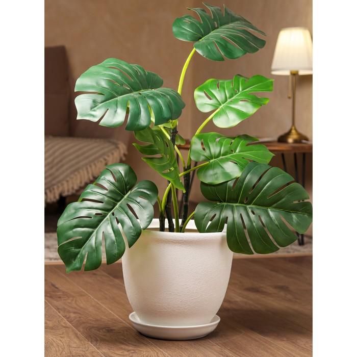 Горшок для цветов "Глория", шёлк, белый, 14 л 
Горшок для цветов "Глория", шёлк, белый, 14 л