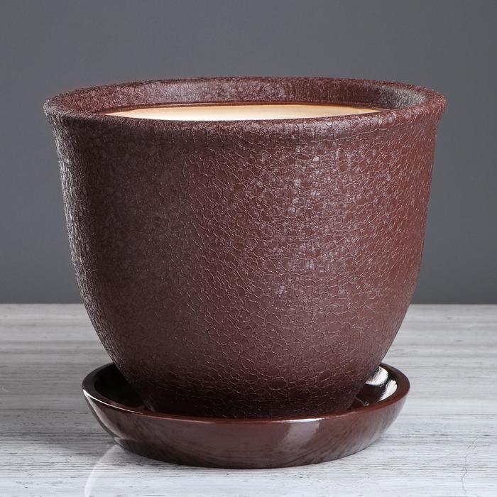 Горшок для цветов "Глория", шоколад, шёлк, керамика, 7 л
Горшок для цветов "Глория", шоколад, шёлк, керамика, 7 л