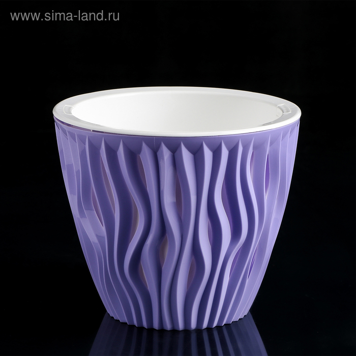 Кашпо со вставкой «Вдохновение», 1,6 л, цвет сиреневый
Кашпо со вставкой «Вдохновение», 1,6 л, цвет сиреневый
