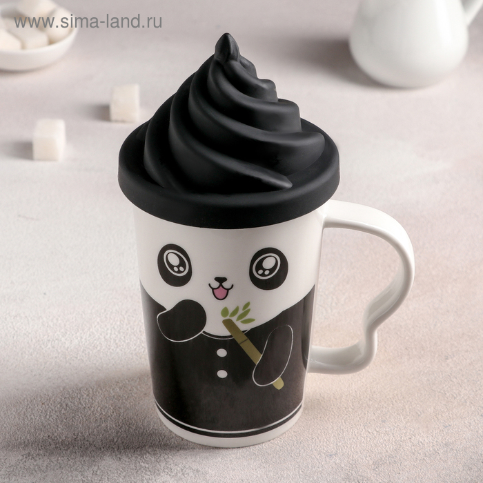 Кружка 400 мл «Панда», с силиконовой крышкой, рисунок МИКС
Кружка 400 мл «Панда», с силиконовой крышкой, рисунок МИКС