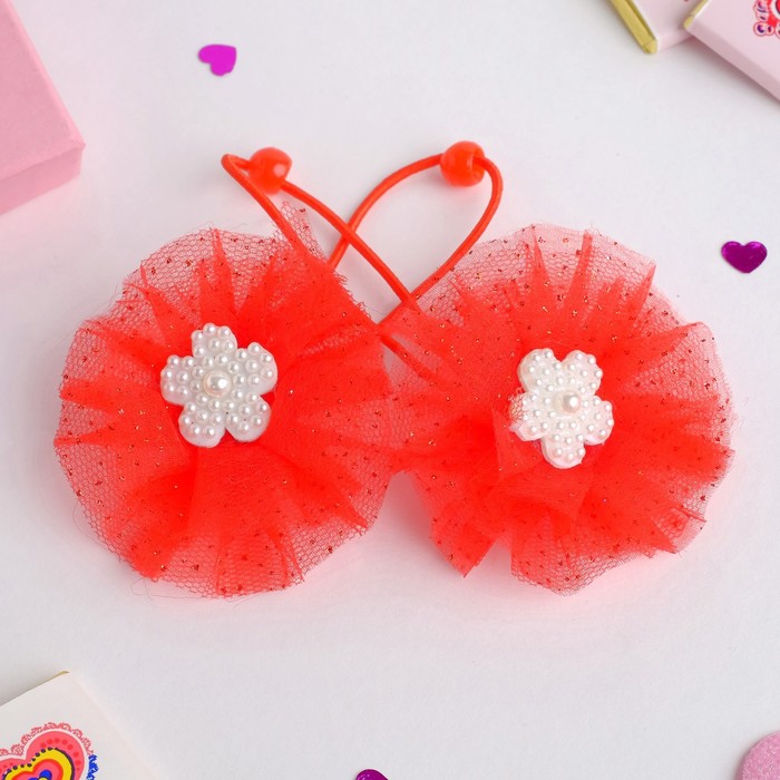 Резинка для волос "Маленькая модница" (цена за пару) цветы из бусин, красный
Резинка для волос "Маленькая модница" (цена за пару) цветы из бусин, красный