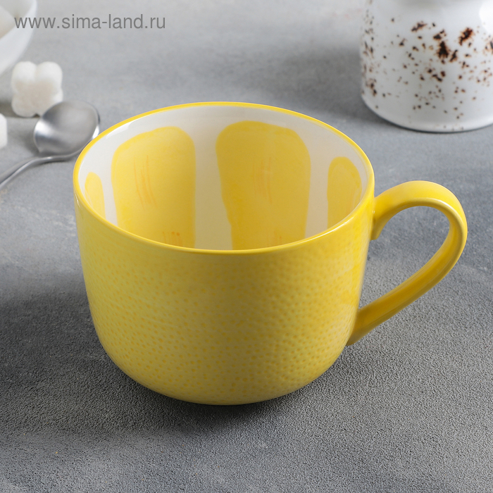 Кружка «Лимон», 420 мл, 14×10,7×8 см, цвет жёлтый
Кружка «Лимон», 420 мл, 14×10,7×8 см, цвет жёлтый