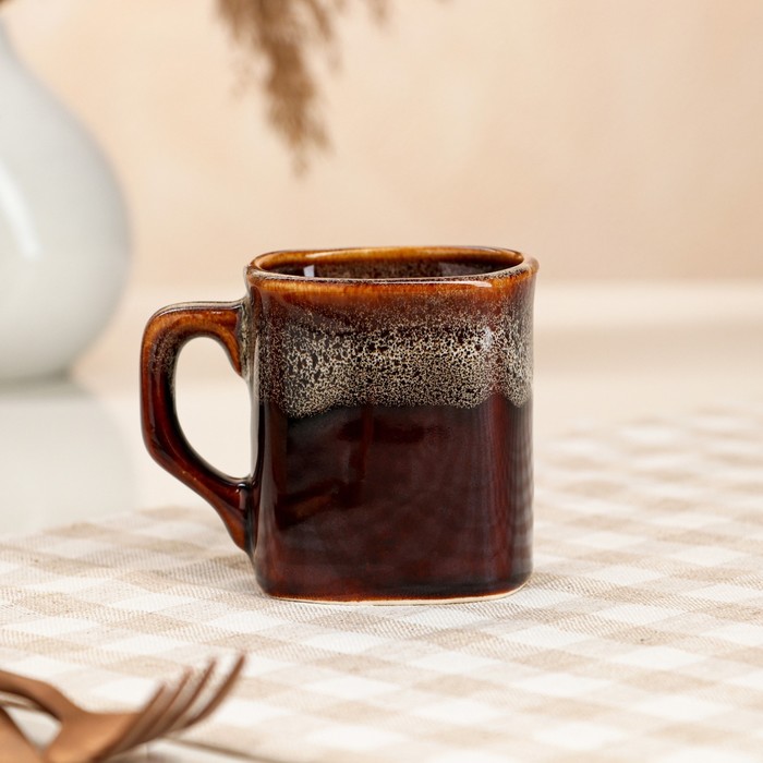 Кружка "Квадрат", коричневая, пенка, керамика, 0.15 л
Кружка "Квадрат", коричневая, пенка, керамика, 0.15 л