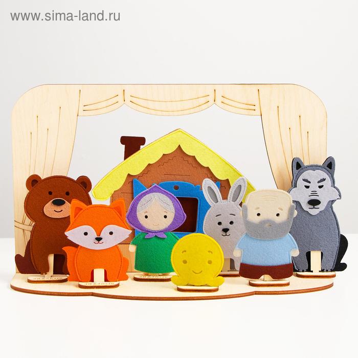 Настольный театр «Колобок», полный набор
Настольный театр «Колобок», полный набор