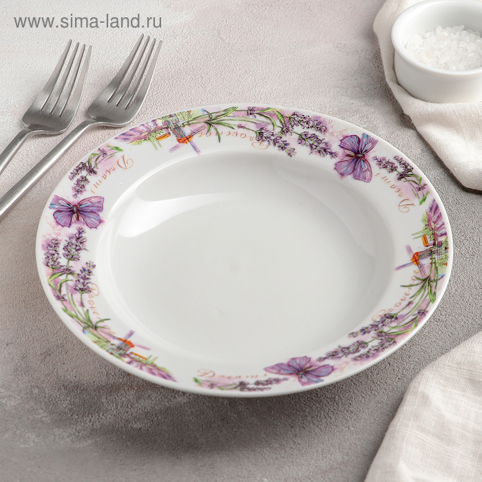 Тарелка глубокая «Прованс», 225 мл, d=20 см
Тарелка глубокая «Прованс», 225 мл, d=20 см
