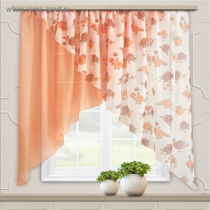 Комплект штор для кухни «Марианна», размер 300х160 см, цвет персик
Комплект штор для кухни «Марианна», размер 300х160 см, цвет персик