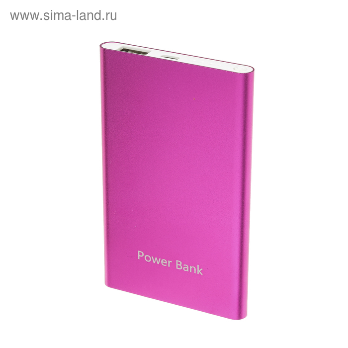 Внешний аккумулятор LuazON, 4000 мАч, USB, 1 А, индикатор, тонкий корпус, металл, розовый 
Внешний аккумулятор LuazON, 4000 мАч, USB, 1 А, индикатор, тонкий корпус, металл, розовый