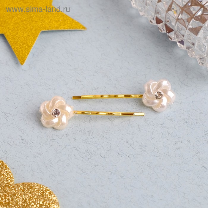 Невидимка для волос "Нежное сияние" (набор 5 пар) георгин 4 см, золотисто-белый
Невидимка для волос "Нежное сияние" (набор 5 пар) георгин 4 см, золотисто-белый