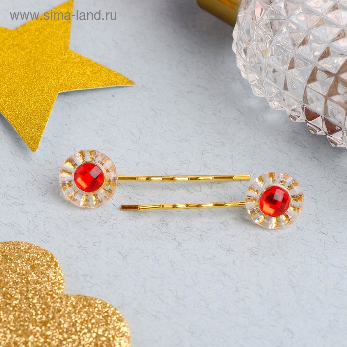 Невидимка для волос "Аленький цветочек" (набор 5 пар) ромашка 4 см, красно-золотой 
Невидимка для волос "Аленький цветочек" (набор 5 пар) ромашка 4 см, красно-золотой