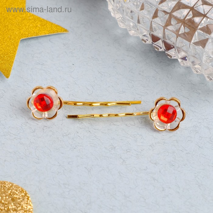 Невидимка для волос "Аленький цветочек" (набор 5 пар) цветок 4 см, красно-золотой
Невидимка для волос "Аленький цветочек" (набор 5 пар) цветок 4 см, красно-золотой